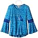Speechless Big Girls' Spacedye Sweater Knit Top with Layering Tank