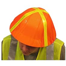 ERB 13761 S291 Hi-Vizability Hard Hat Cover, Fluorescent Orange