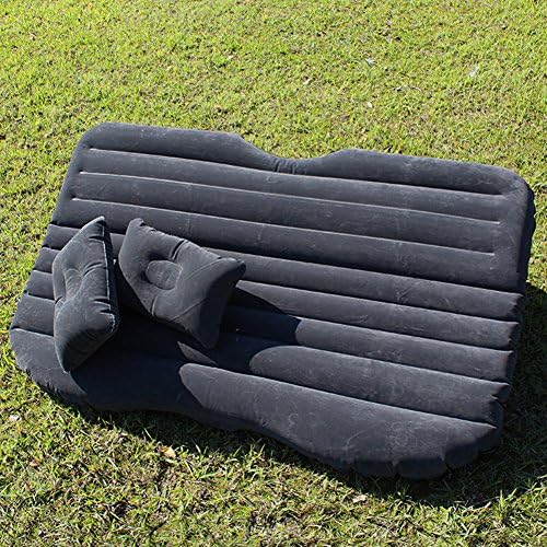 Senmar Car Travel Inflatable Mattress Flocking Air Bed Camping Universal, Self-drive Travel, Mobile Inflatable Air Bed Cushion for Sleep Rest (Include Pump and Pillows)