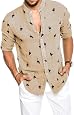 BRAX Hemd Pxmoda Herren Hemd Langarm Hawaiihemd mit Flamingo Stoffdruck Roll up Leinenhemd  ab  12e ._UX569_.jpg