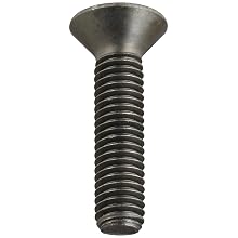 12.9 Alloy Steel Socket Cap Screw, Metric, Flat Head, Internal Hex Drive, Black Oxide Finish, Meets DIN 7991 Specifications, M5-0.80, 16mm Length, Pack Of 100