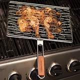 Charcoal Companion Stainless Steel Rectangle Flexi Grilling Basket