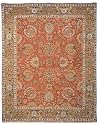 Safavieh Treasures Hand-knotted Handspun Wool Sarouk Rug Copper Red / Green (8' x 10')