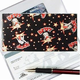 Betty Boop Lenticular Checkbook Cover, BLACK, Changing Image Pattern, Bb-100-cbc