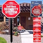 GE Security Yard Sign with Stake and 5 Window Stickers