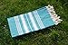 Dandelion - Basic Pattern - 100% Naturally-Dyed Cotton Turkish Towel Peshtemal - 71x39 Inches - Miami Blue