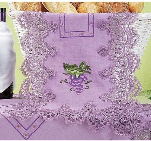 Vineyard Afternoon Table Runner Stamped Embroidery Kit