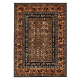 Pazyrk Design Area Rug, 6'6x10', BURNISHED RUST by Home Decorators Collection