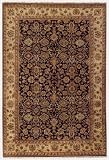Capel 1091RS09001200350 9 x 12ft Heirlooms-Agra Rug - Black Cream