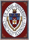 Depaul Univ Crest Throw - 70 x 54 Blanket/Throw - DePaul Blue Demons