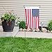 Home-X - 4 Piece Wrought Iron Garden Flag Stand, Perfect for Flags and Banners Size 18