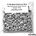 eCrafty EC-1155 100-Piece Bali Style Deluxe Spacer Mix Metal Beads, 100gm, Silver