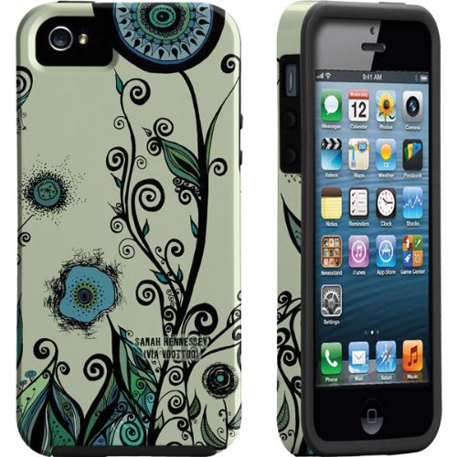 Via Voottoo iPhone 5 Tough Vibe Case By Case-mate (Custom Art: Blue Green Swirl By Sarah Hennessey)
