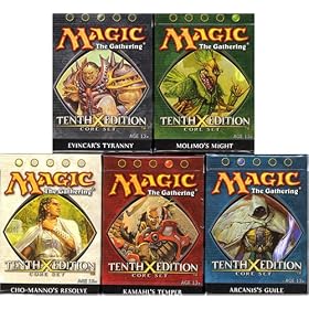 Magic The Gathering - 10th Tenth Edition Theme Deck Set of 5 by Magic The Gathering - 10th