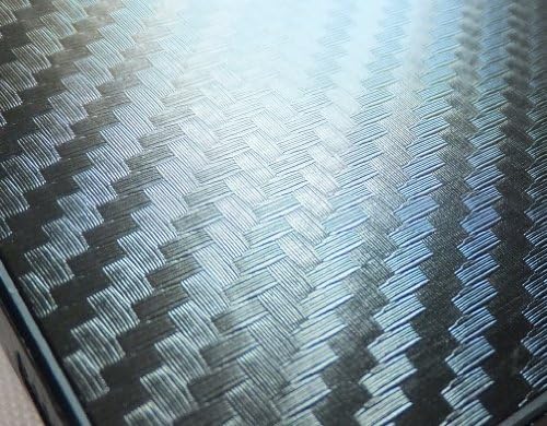 AlionStore(TM) - High Quality Carbon Fiber Skins for iPhone 4 and 4S, BLACK SILVER WHITE BLUE BURGUNDY PINK RED BLUE GOLD - Full 3D Texture Set (Black)