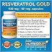 Resveratrol Gold, 500 mg, 60 Vegetarian Capsules (Resveratrol with Grapes and Red Wine Polyphenols, Featuring Patented ResVinol and ORAC-15M)