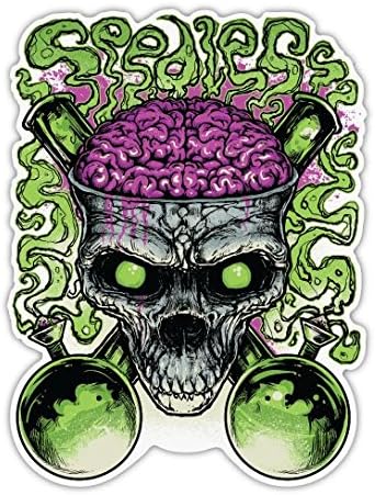 Seedless Sticker, Skull, 5" x 4.5"