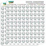 Baseball 1/2" (0.5") Scrapbooking Crafting Stickers