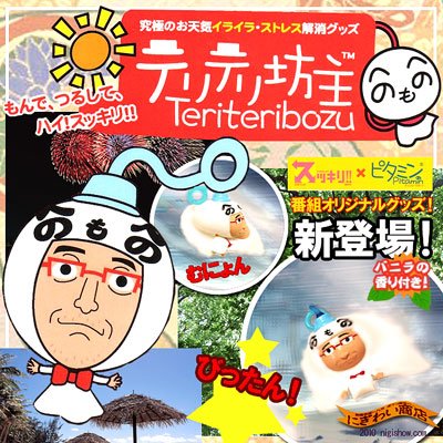 テリピタ限定テリテリ坊主バージョン【日テレ★スッキリ!!から生まれた奇妙なテリー伊藤のてるてる坊主】