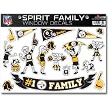 NFL Pittsburgh Steelers Spirit Family Window Decals