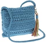 The SAK Janet Stripe Mini Flap Shoulder Bag
