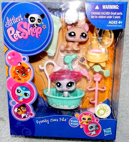 Littlest Pet Shop - Squeaky Clean Pets 1444  1445
