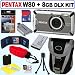 Pentax Optio W80 Waterproof 12.1MP Digital Camera (Gunmetal Gray) + 8GB Deluxe Accessory Kit