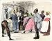 Mouse Mats of Slave couple marrying by jumping over a broom from North Wind Picture Archives