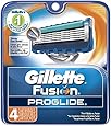 Gillette Fusion ProGlide Manual Men's Razor Blade Refills, 4 Count