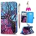 MOLLYCOOCLE Galaxy Core Prime Case, Wallet Case Purse Credit Card Slots Soft TPU Inner Bumper Premium PU Leather Ultra-Slim Thin Case Protective Cover for Samsung Galaxy Core Prime/G360 - Cherry Tree