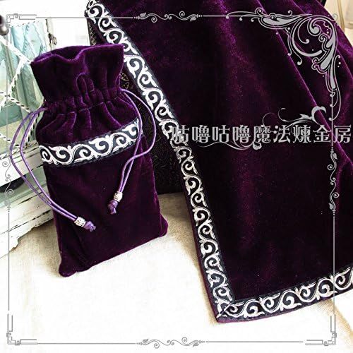 Altar Tarot Table Cloth Tablecloth Decor Divination CARDS Square Wicca Tapestry Purple b2