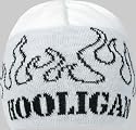 Hooligan Beanie "Ring of Fire", weiss