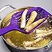 GuteKüchen Strainer Spoon Dual Purpose Slotted Colander Scoop Perfect for Boiled and Deep Fried Foods Highly Resistant to Heat Sure Won't Melt Easily for Home and Professional Use