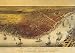 BIRDS EYE VIEW THE CITY OF NEW ORLEANS MAP VINTAGE POSTER