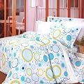 Blancho Bedding - [Baby Blue] 100% Cotton 4PC Comforter Cover/Duvet Cover Combo (Queen Size)