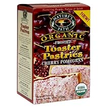 Nature's Path Organic Toaster Pastries, Frosted Cherry Pomegranate, 6-Count Boxes (Pack of 12)