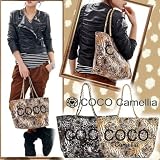 送料無料！【メール便】COCO camellia ココカメリア★レオパード★ゴールドチェーントートバッグ　31-CC-TORA TORA