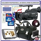 Panasonic AG-HMC40 Professional 3MOS AVCCAM Handheld Camcorder Two 2 Transcend 32GB SDHC .48x Wide Angle Panoramic HD Series Fisheye w/ Macro Willoughby's Advanced Shooter Package