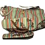 TTT - Stripes with Butterfly Sandals with Matching Tote