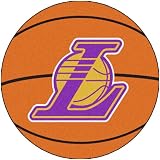 Fan Mats 10209 NBA - Los Angeles Lakers 29" Diameter Basketball Shaped Area Rug