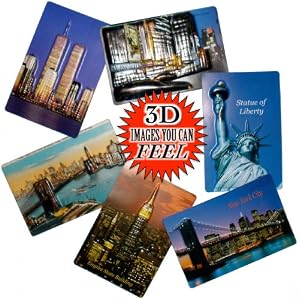 3D New York City Souvenir Postcards – Collectors Set Of 6