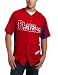 MLB Philadelphia Phillies Short Sleeve Authentic Button Front Cool Base Batting Practice Jersey Men'
