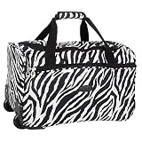 American Flyer Zebra 19'' Wheeled Duffle Bag