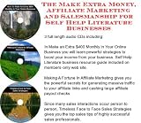 The Make Extra Money, Affiliate Marketing, Salesmanship for Self Help Literature Businesses The Make Extra Money, Affiliate Marketing, Salesmanship for Self Help Literature Businesses
