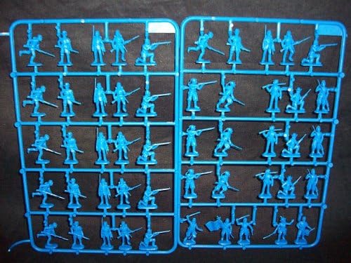 Ita012a Union Infantry W/zouaves -- 50 Pieces (6012) (25mm) 25 Mm Toy Figure Action War Military Plastic Model Soldier