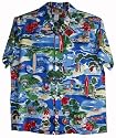 Top Quality Surfboard Santa Hawaiian Aloha Shirt