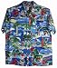 Top Quality Surfboard Santa Hawaiian Aloha Shirt