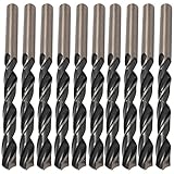 uxcell　ツイストドリルビット　電気ドリルビット　入れ替え　スパイラルフルート　直径5.5mm　HSS　10個入り