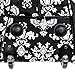 World Traveler Black White Damask Rolling Wheeled Duffle Bag 21-inch