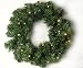 18" Pre-Lit LED Battery Operated Artificial Christmas Wreath - Warm Clear Lights